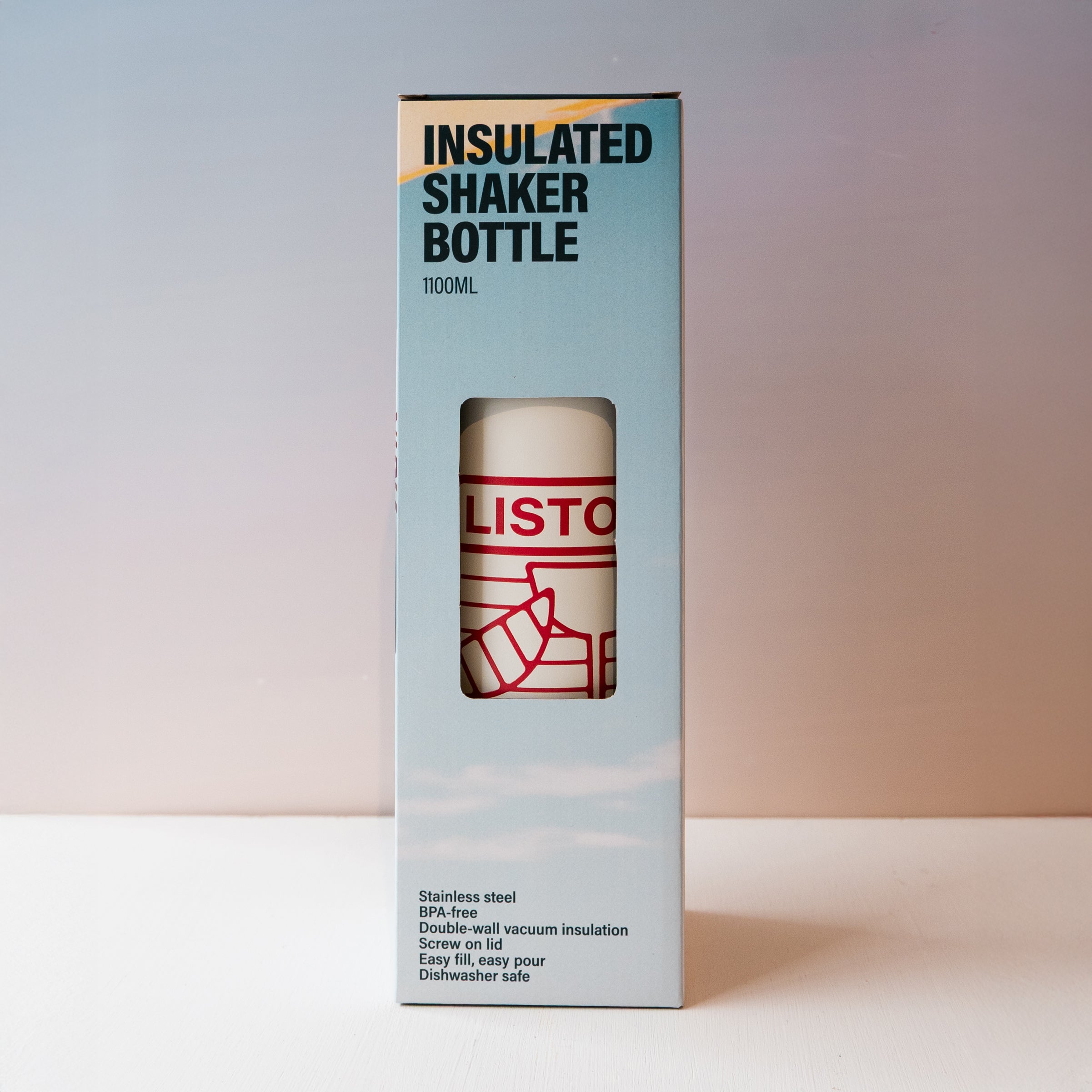 LISTO Insulated Shaker Bottle