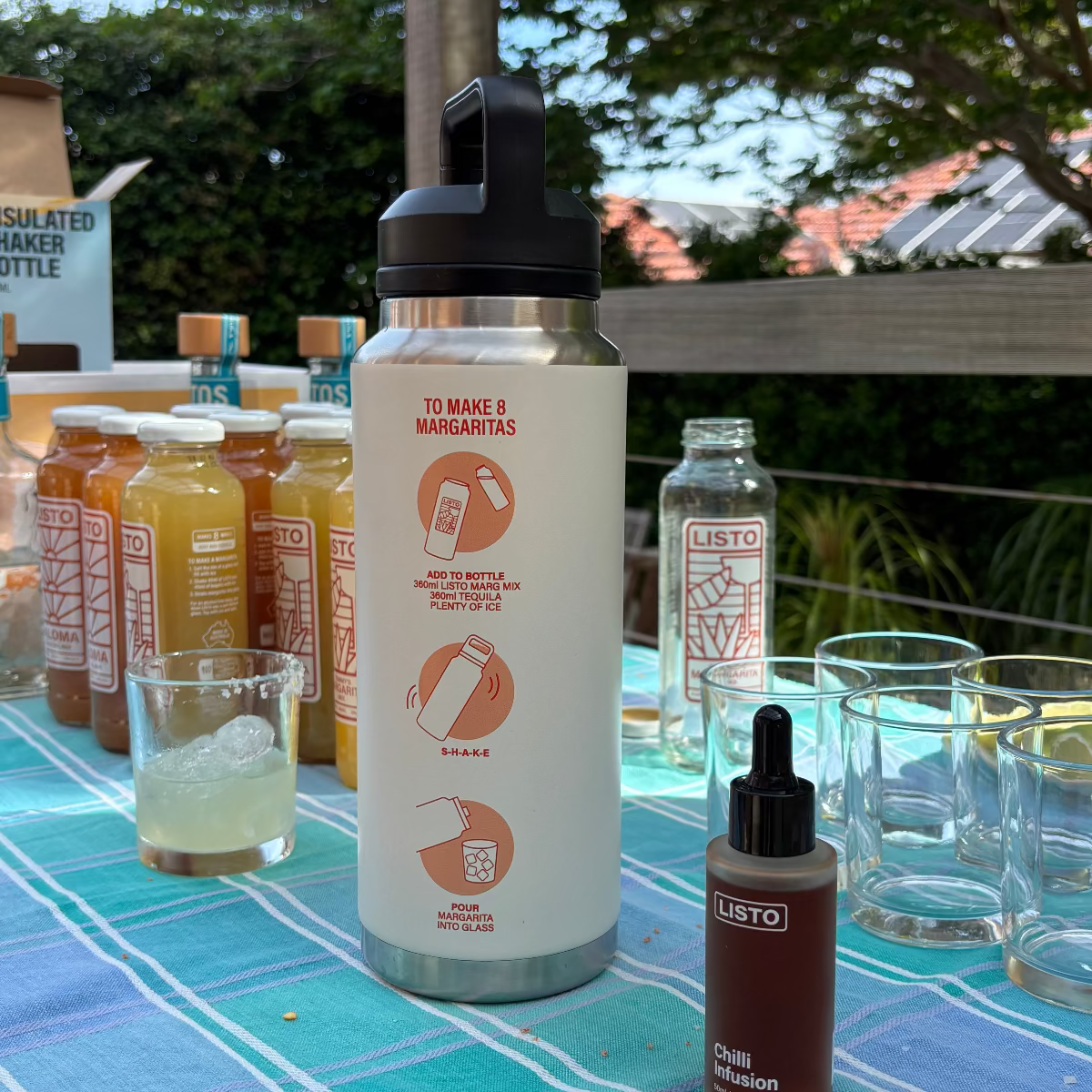 LISTO Insulated Shaker Bottle