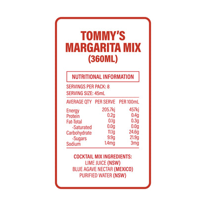 Tommy's Margarita Mix (360ml)